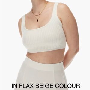 Large Manila Sweater Tank from Wilfred in Flax Beige